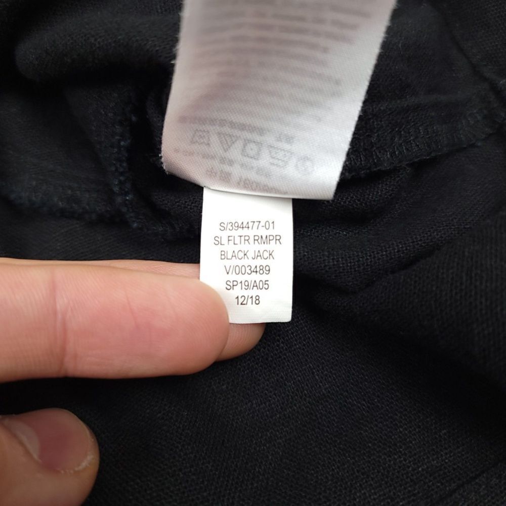 OLD NAVY Linen Minimal Boho Belted Flutter Sleeve… - image 8